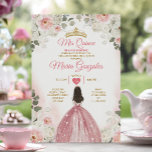 Invitation Rose et blanc Mis Quince 15 Anos Gold Crown<br><div class="desc">Quinceañera Pink & White Gold Crown Invitation Mis Quince 15 Anos,  16e anniversaire, </div>