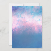 Invitation Rose et bleu Starry Cosmton Cosmic Coton Candy Sky (Dos)