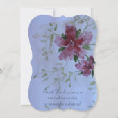 Invitation Rose Et Bourgogne (Dos)