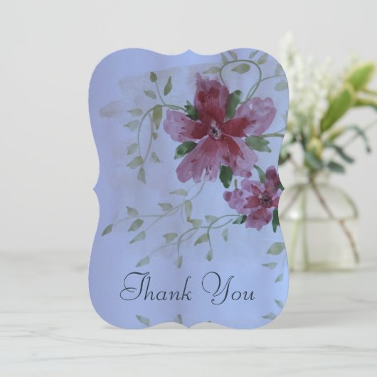 Invitation Rose Et Bourgogne (Debout devant)