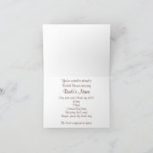 Invitation rose et Brown de KRW de polka de point (Intérieur)