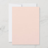 Invitation Rose et Brown Paisley Floral (Dos)