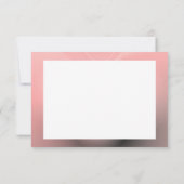 Invitation Rose et gris Modèle d'invitation à la frontière vi (Dos)