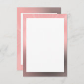 Invitation Rose et gris Modèle d'invitation à la frontière vi (Devant / Derrière)