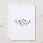 Invitation Rose et Parties scintillant argent Frontière Baby (Dos)