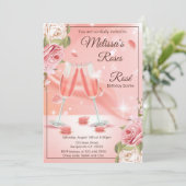 Invitation rose et rosé (Debout devant)