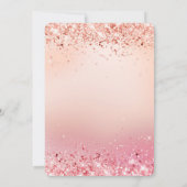 Invitation Rose et Rose Sparkle Ombre (Dos)
