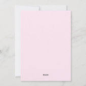 Invitation rose et rouge pour un délicieux brunch  (Dos)