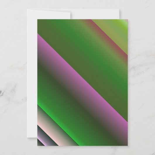 Invitation Rose Et Vert Gradient Amusant (Devant)
