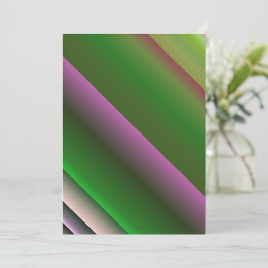 Invitation Rose Et Vert Gradient Amusant (Debout devant)