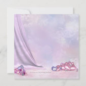 Invitation Rose et violet afro-américain bébé fille douche (Dos)