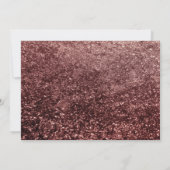 Invitation Rose étincelant Gold Stock le Bar Couples Douche (Dos)