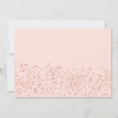 Invitation rose étincelant or parties scintillant robe de  ch (Dos)