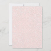 Invitation Rose & Étincelle avec un Anniversaire de la Couron (Dos)