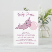 Invitation Rose étroit | Girly Kawaii Chibi Bubblegum Douche (Debout devant)