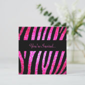 Invitation rose faite sur commande de rayure de (Debout devant)