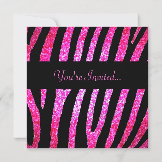 Invitation rose faite sur commande de rayure de (Devant)