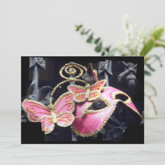 Invitation Rose fantôme (Debout devant)