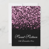 Invitation Rose fascinant de minuit de partie de sweet (Dos)