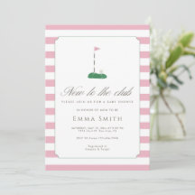 Rose Fête de Naissance de Bébé Fille Golf Nouvelle