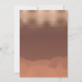 Invitation Rose feuille or cannelle cantaloupe aquarelle (Dos)