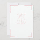 Invitation Rose fille Doljanchi Coréen 100 Jours Dohl Anniver (Dos)