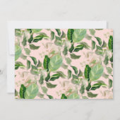 Invitation Rose Fille | Tropical Summer Adult Birthday (Dos)