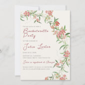 Invitation Rose Fleur sauvage rose Print (Devant)