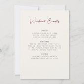 Invitation Rose Fleur sauvage rose Print (Dos)