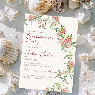 Invitation Rose Fleur sauvage rose Print