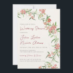 Invitation Rose fleur sauvage Spring Garland Wedding shower<br><div class="desc">Découvrez une élégance intemporelle et des designs enchanteurs dans notre collection de faire-part de mariage exquise. Chaque carte est un chef-d'oeuvre,  magnifiquement conçu pour capturer l'essence de votre journée spéciale.</div>