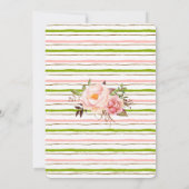 Invitation Rose Floral A Trouvé Sa Fête des mariées Parfaite (Dos)