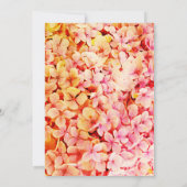 Invitation Rose Floral Girly Moderne Élégant 21e anniversaire (Dos)