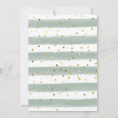 Invitation Rose Floral Green Baby shower (Dos)