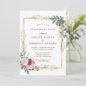 Invitation Rose Floral Holly (Debout devant)