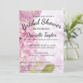 Invitation Rose floral, Lavande Hydrangea Fête des mariées In (Debout devant)