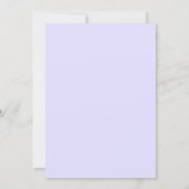 Invitation Rose floral or verdure violet Fête des mariées (Dos)