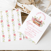 Invitation Rose floral Un nouveau chapitre commence la Fête d