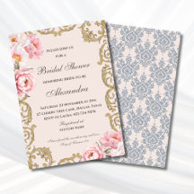 Rose Florale Vintage Paeonie Christian Shower de M
