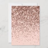 Invitation Rose foncé Parties scintillant or Fab Sweet sixtee (Dos)