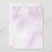 Invitation Rose foncé violet Fête des mariées gothique fleuri (Dos)