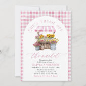 Invitation Rose Frais Hors Fête des mariées De L'Arche De Mar (Devant)