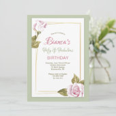 Invitation rose Frame (Debout devant)