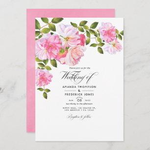 Invitation Rose Garden Mariage Photo