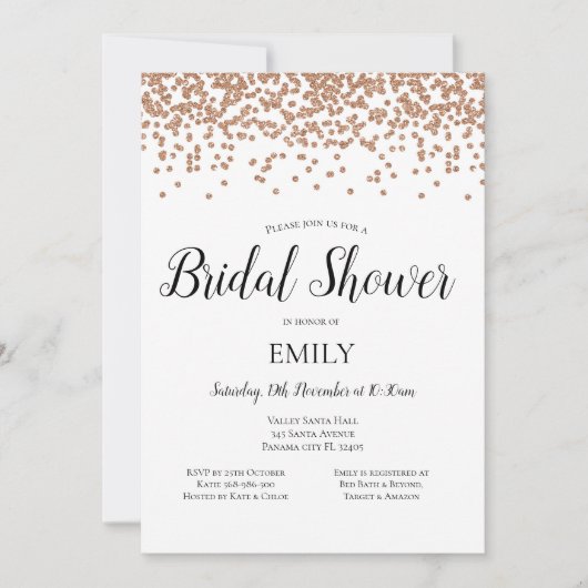 Invitation Rose Gold (Devant)