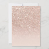 Invitation Rose Gold 10e fête d'anniversaire (Dos)