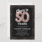 Invitation Rose Gold 50e Anniversaire (Devant)