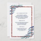 Invitation Rose Gold Ampersand Mariage (Dos)