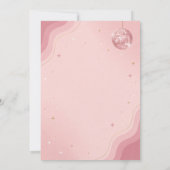 Invitation Rose Gold Anniversaire Rétro Disco (Dos)