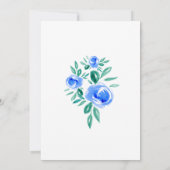 Invitation Rose gold Aquarelle rose Garçon (Dos)